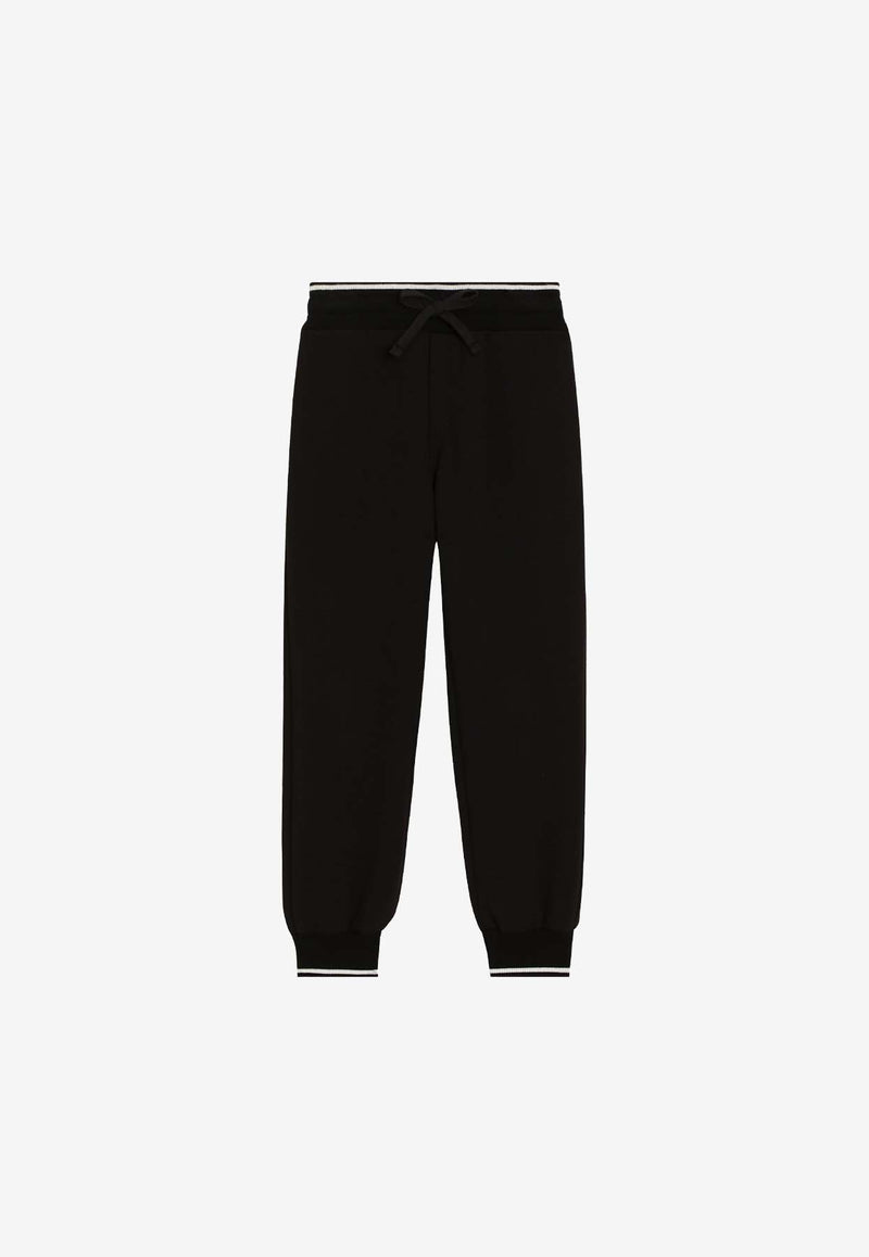 Dolce & Gabbana Kids Boys DG Logo Track Pants Black L4JPJW G7O7Q N0000