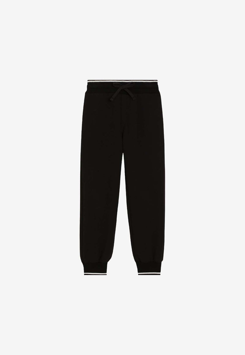 Dolce & Gabbana Kids Boys DG Logo Track Pants Black L4JPJW G7O7Q N0000