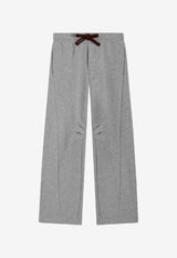 Dolce & Gabbana Kids Boys Logo Crest Track Pants Gray L4JPLI G7PUY S8290