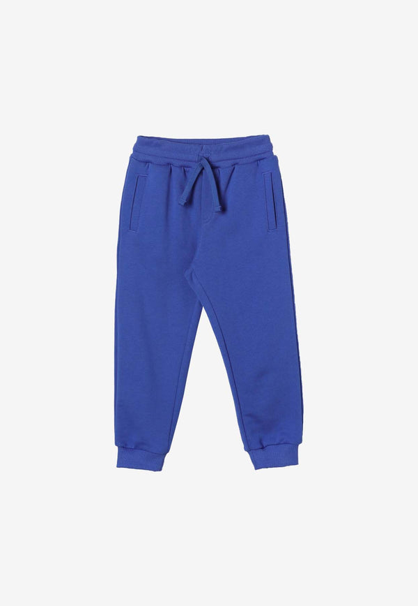 Dolce & Gabbana Kids Boys Logo Track Pants L4JPT0 G7M4R B4401 Blue
