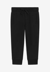 Dolce & Gabbana Kids Boys Logo Plaque Track Pants Black L4JPT0 G7P1V N0000
