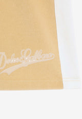 Dolce & Gabbana Kids Boys Drawstring Fleece Track Shorts Yellow L4JQXK G7PWP A0003