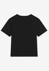 Dolce & Gabbana Kids Boys Logo Plaque T-shirt Black L4JT7T G7P1T N0000