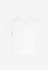 Dolce & Gabbana Kids Boys Logo Plaque T-shirt White L4JT7T G7P1T W0800