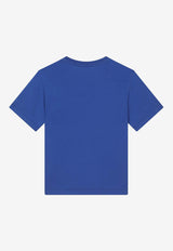 Dolce & Gabbana Kids Boys Logo-Embroidered Crewneck T-shirt L4JTBL G7M4S B4401