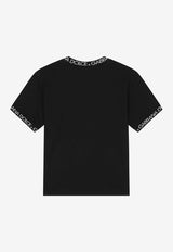 Dolce & Gabbana Kids Boys Logo Label T-shirt L4JTEO G7M4F N0000 Black