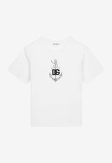 Dolce & Gabbana Kids Boys Anchor Print Short-Sleeved T-shirt L4JTEY G7L0A W0800
