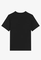 Dolce & Gabbana Kids Boys DG Patch Jersey T-shirt Black L4JTHU G7P1P N0000