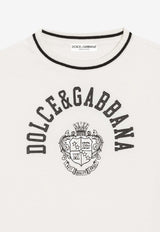 Dolce & Gabbana Kids Boys Logo Print T-shirt White L4JTHV G7PTO W0111