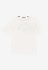Dolce & Gabbana Kids Boys Logo Print T-shirt White L4JTHV G7PTO W0111