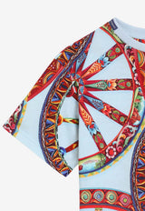 Dolce & Gabbana Kids Boys Carretto Print T-shirt Multicolor L4JTHV HS7RH HC6DU