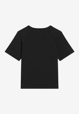 Dolce & Gabbana Kids Boys DG Logo Patch T-shirt Black L4JTJR G7PTJ N0000