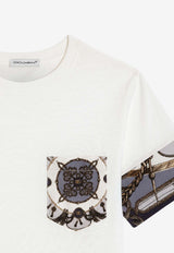 Dolce & Gabbana Kids Boys Cargo Print T-shirt White L4JTJV II7JW HT5XB