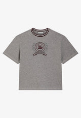 Dolce & Gabbana Kids Boys DG Laurel T-shirt Gray L4JTJW G7PUZ S8290