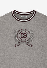 Dolce & Gabbana Kids Boys DG Laurel T-shirt Gray L4JTJW G7PUZ S8290