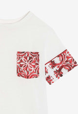 Dolce & Gabbana Kids Boys Majolica Print T-shirt Multicolor L4JTKH G7P5D W0111