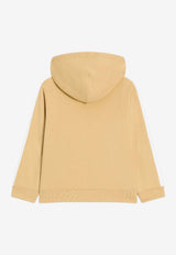 Dolce & Gabbana Kids Boys Logo Print Hooded Sweatshirt Yellow L4JWNO G7PWP A0003
