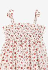 Dolce & Gabbana Kids Girls Small Rose Print Sleeveless Dress Multicolor L54DE0 HS5UB HA5XJ