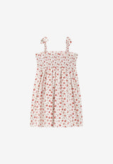 Dolce & Gabbana Kids Girls Small Rose Print Sleeveless Dress Multicolor L54DE0 HS5UB HA5XJ