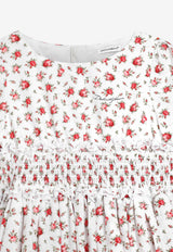 Dolce & Gabbana Kids Girls Small Rose Print Poplin Dress Multicolor L54DQ5 HS5UB HA5XJ