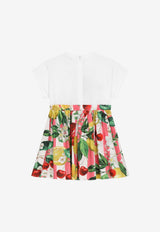 Dolce & Gabbana Kids Girls Lemon and Cherry Print Dress L5JD5K G7L9B S9000 Multicolor