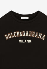 Dolce & Gabbana Kids Girls Leopard Print Mini Dress Black L5JDAW G7PRY S9000