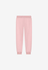 Dolce & Gabbana Kids Girls Logo Label Track Pants L5JPD7 G7M4V F0662 Pink