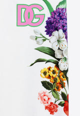 Dolce & Gabbana Kids Girls Floral Print Track Pants White L5JPD7 II7GX HA5KU