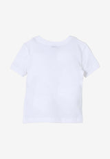 Dolce & Gabbana Kids Girls Logo Label T-shirt L5JTMO G7M4W W0800 White