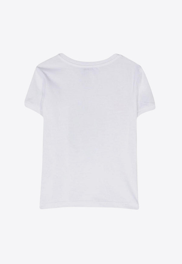 Dolce & Gabbana Kids Girls Lemon Print T-shirt L5JTMO G7M7F W0800 White