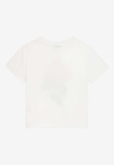Dolce & Gabbana Kids Girls Hydrangea Print T-shirt White L5JTNK G7P1G W0111