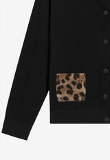 Dolce & Gabbana Kids Girls Wool Buttoned Cardigan Black L5KWN7 JDVGJ N0000