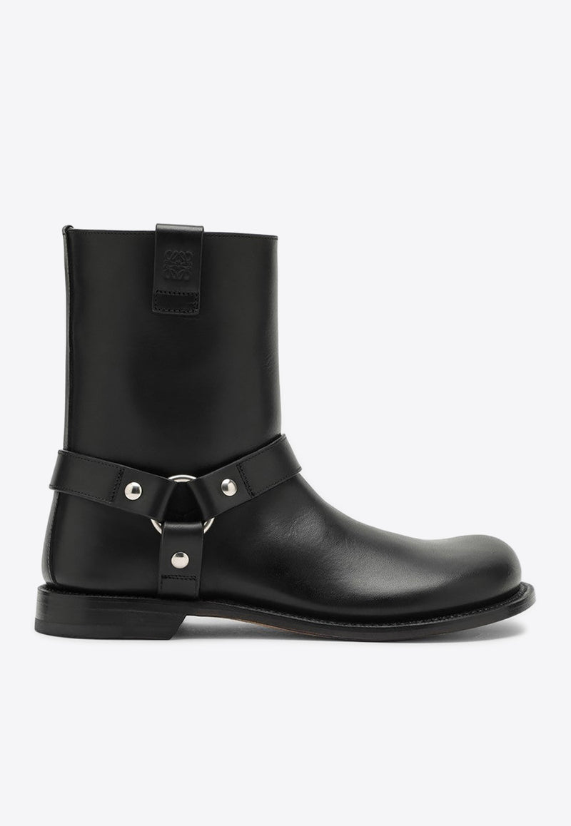 Loewe Campo Biker Leather Chelsea Boots Black L815285X95LE/P_LOEW-1100