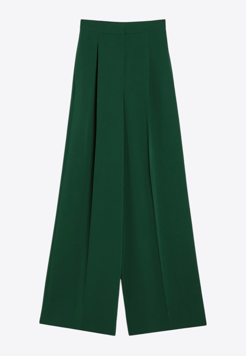 Max Mara Lacatto Cady Wide-Leg Pants Emerald LACCATOCO/R_MAXM-014