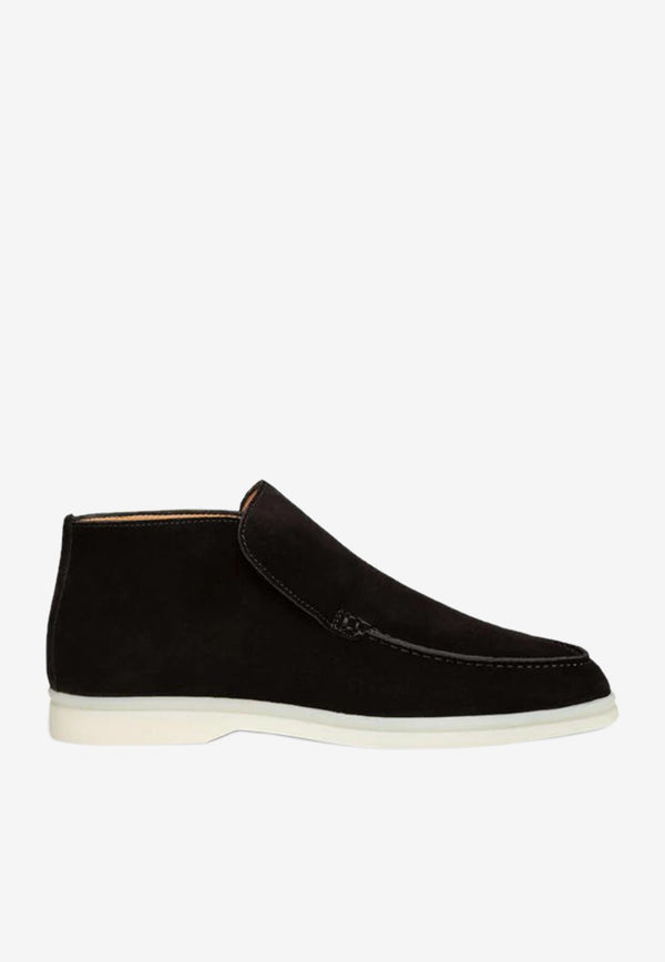 Aurélien Lady City Suede Loafers Black LADYCITYLOAFERBLK_BLACK