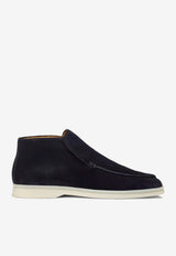 Aurélien Lady City Suede Loafers Navy LADYCITYLOAFNAVY_NAVY