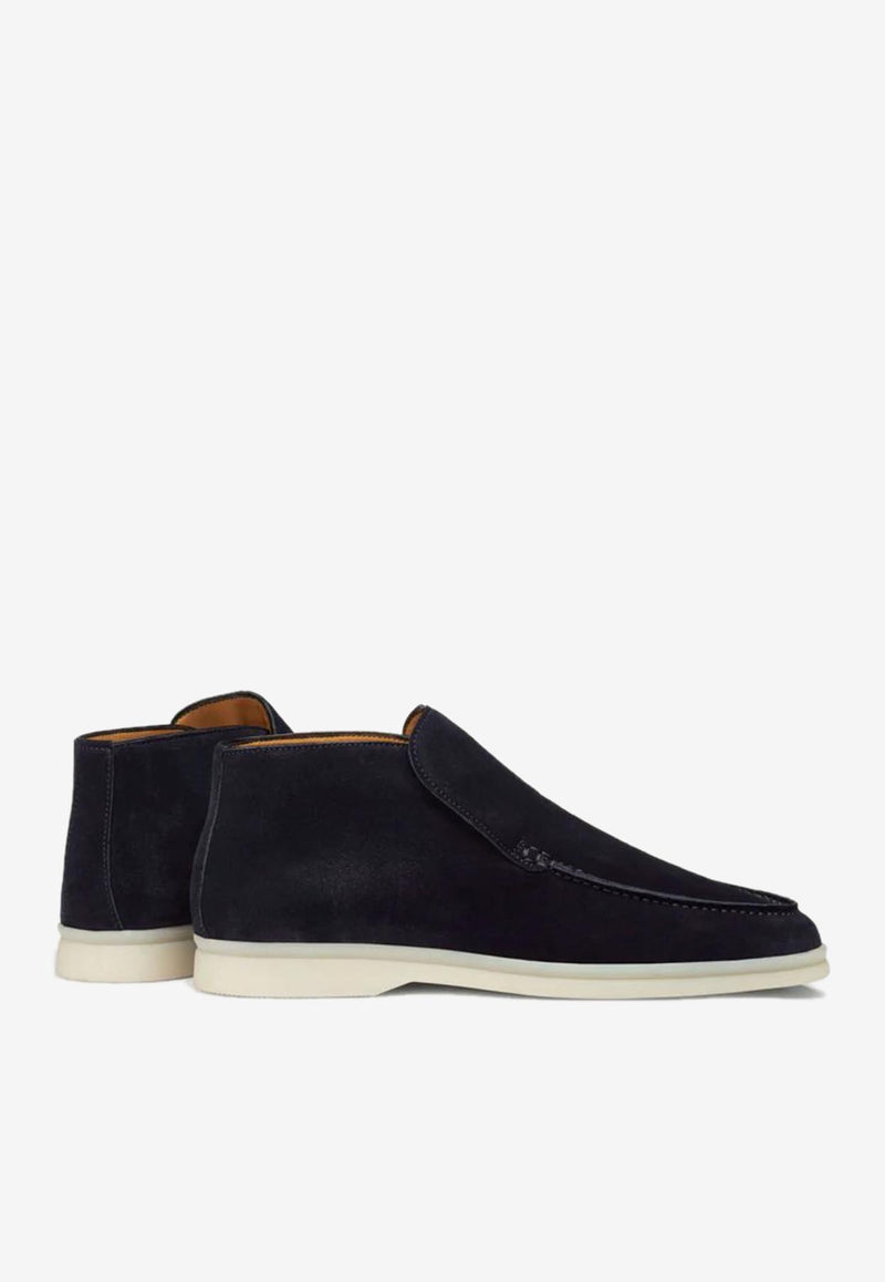 Aurélien Lady City Suede Loafers Navy LADYCITYLOAFNAVY_NAVY