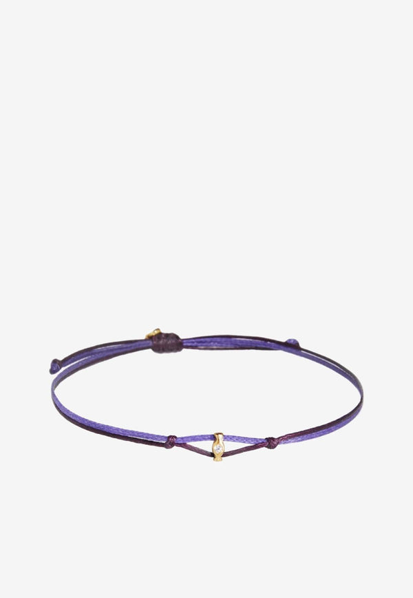 Christiana Kafa Lampsi Cord Bracelet Purple CK148_BPB