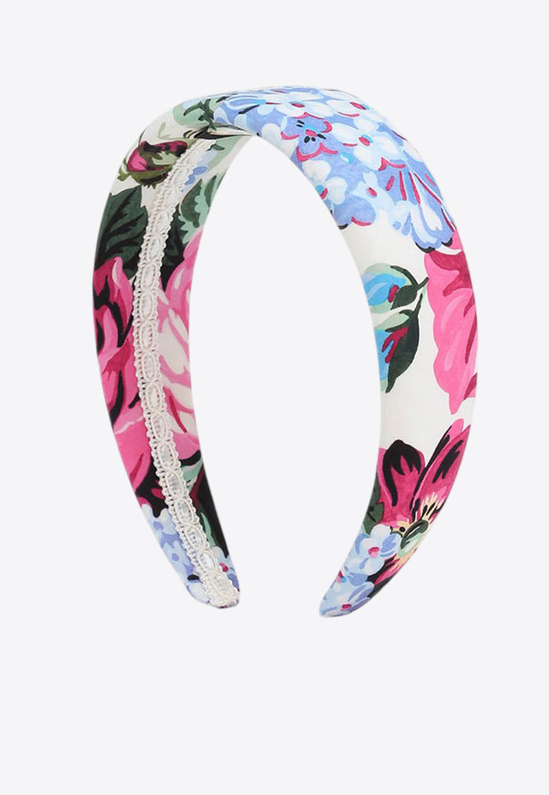 Dolce & Gabbana Kids Girls Floral Print Hairband Multicolor LB3L54 FI5LL HA5MH