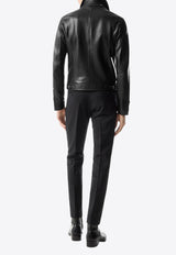 Tom Ford Zip-Up Leather Jacket LBS010-LMN014S24 LB999 Black