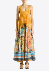 ANTIPODEAN Jett Flared Maxi Dress Yellow LD0181R26JET_MULTI COLO