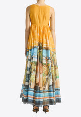 ANTIPODEAN Jett Flared Maxi Dress Yellow LD0181R26JET_MULTI COLO