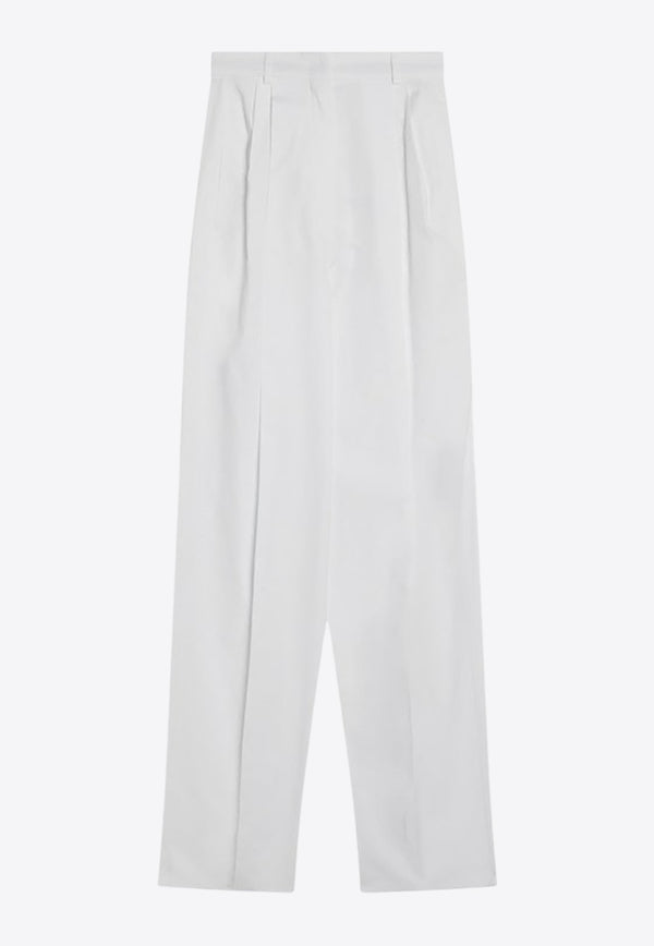 Sportmax Leone Straight Tailored Pants White LEONECO/Q_SPORM-001