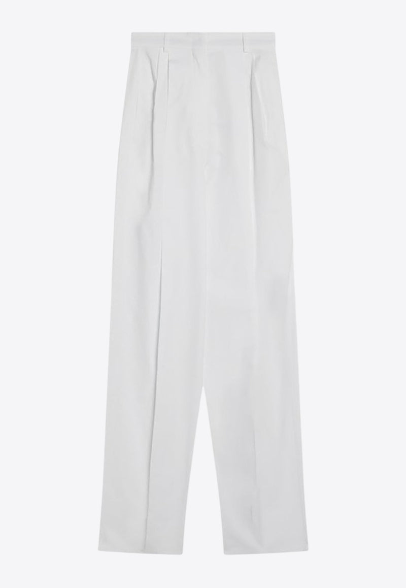 Sportmax Leone Straight Tailored Pants White LEONECO/Q_SPORM-001