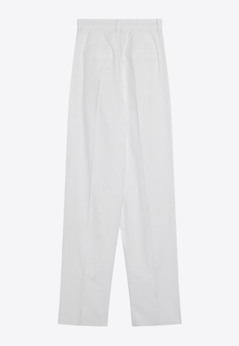 Sportmax Leone Straight Tailored Pants White LEONECO/Q_SPORM-001