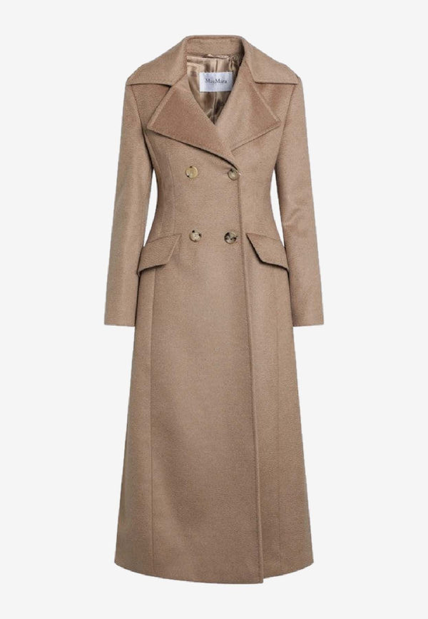 Max Mara Lepanto Long Double-Breasted Coat  Camel LEPANTOWO/R_MAXM-001