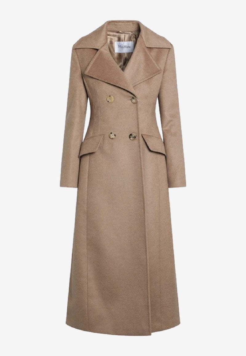 Max Mara Lepanto Long Double-Breasted Coat  Camel LEPANTOWO/R_MAXM-001