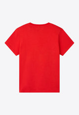 Kenzo Kids Girls Lucky Tiger Print T-shirt Red K61054/997_RED
