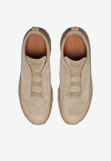 ZEGNA Triple Stitch Leather and Suede Monte Sneakers Taupe LHNEL-S7008Z-ADS_TS