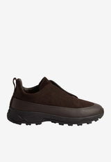 ZEGNA Triple Stitch Leather and Suede Monte Sneakers Brown LHNEL-S7008Z-TDM_TS